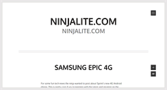 Desktop Screenshot of ninjalite.com