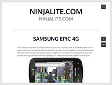 Tablet Screenshot of ninjalite.com